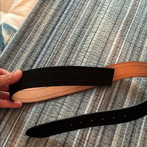 Hobby Horse Black leather western show belt